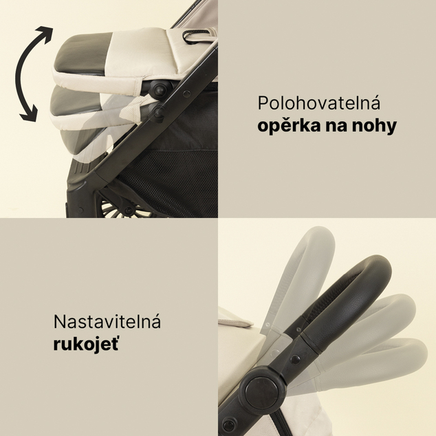 Športový kočík Moya, Ivory Beige