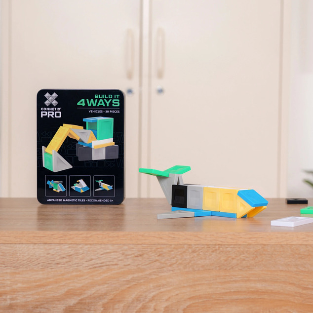CONNETIX® Pro Build-It Vehicles Set magnetisches Bauset 30 Stück