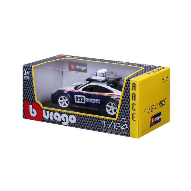 Bburago 1:24 Racing - Porsche 911 Dakar - Blau 953 Roughroads