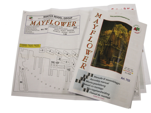 Kit Mantua Model Mayflower 1:64