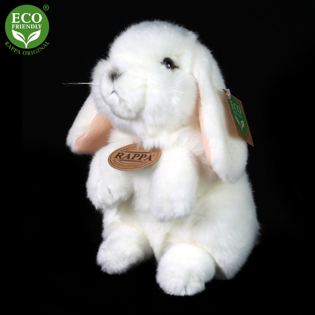 Plyšový králik biely stojaci 18 cm ECO-FRIENDLY