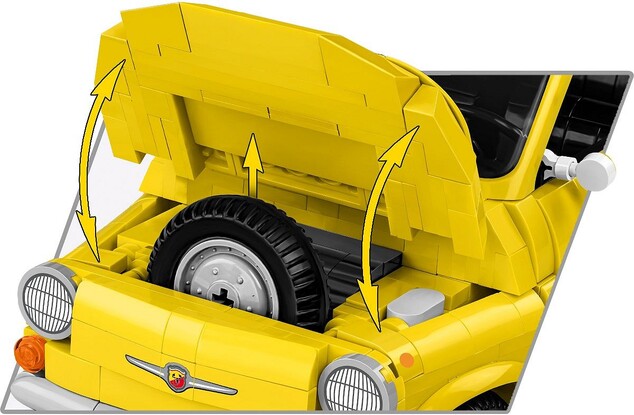 Cobi 1965 Fiat 500 Abarth, 1:12, 1205 k, EXECUTIVE EDITION