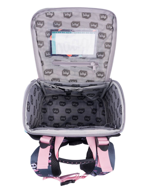 BAAGL SET 5 Zippy Panda: cartella, astuccio, sacchetto, grembiule, portafoglio