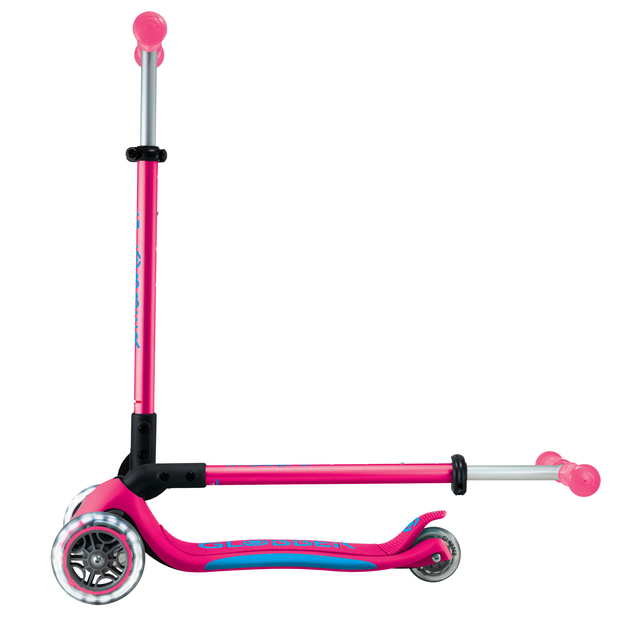 Globber detská skladacia kolobežka Elite Lights Fuchsia