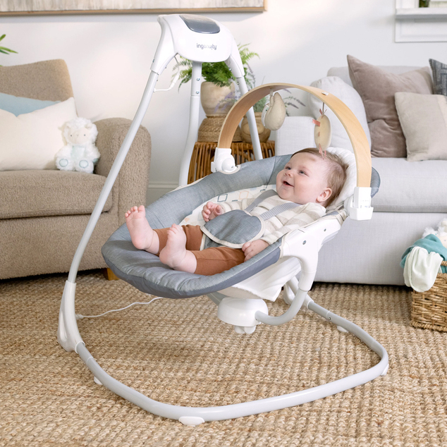 INGENUITY Hojdačka pohupujúca hudobná Parker™ 0m+, do 9kg
