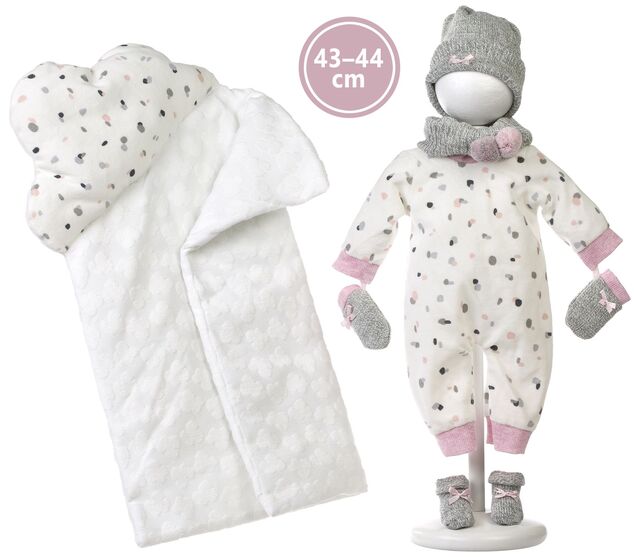 Llorens 844P NEW BORN 2 v 1 - realistická bábika bábätko so zvukmi a mäkkým látkovým telom