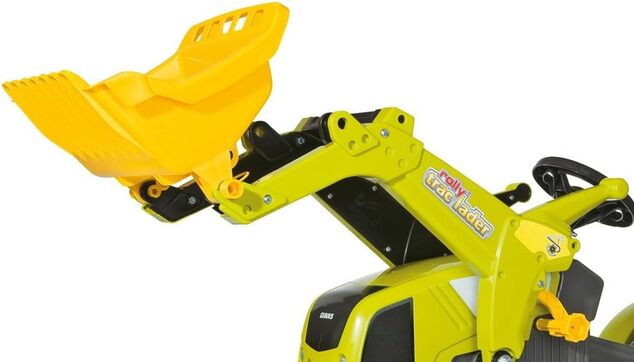 Rollytoys Šliapací traktor Farmtrac Claas Axos s predným nakladačom