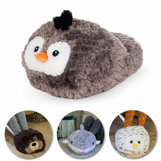 Cozy Noxxiez CS913 Tučňák - hrejivé plyšové papuče