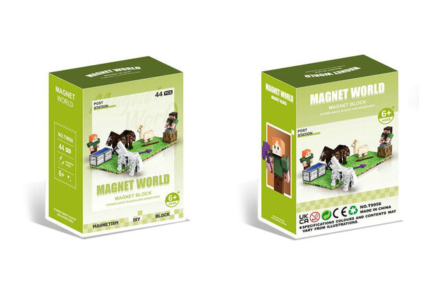 Set de construcție Magnet World Îngrijitor de cai
