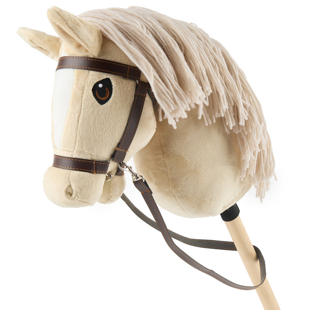 Bieco - Hobby Horsing na tyči - koník béžový, veľ. S