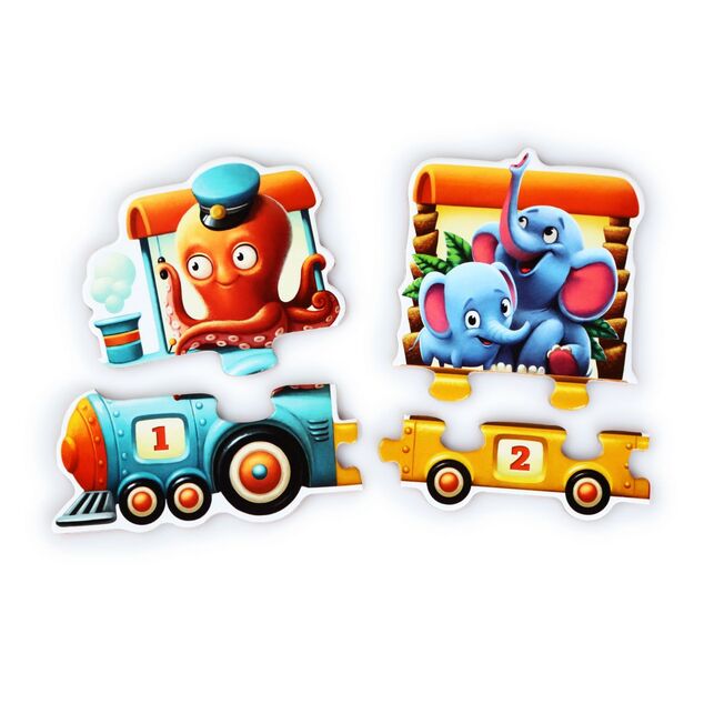 Puzzlika 13050 Vonat 94 cm - oktató puzzle 20 darabos