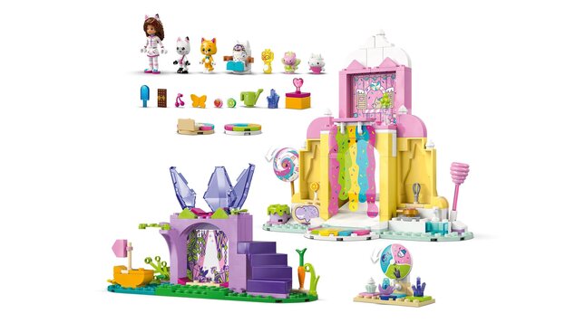 LEGO® Gabby's Dollhouse 11205 Süßer Berg der Versuchung und Katzengarten