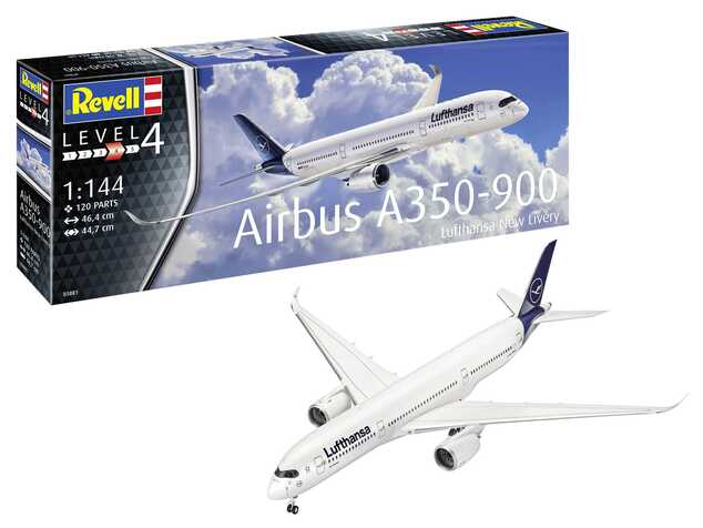 Plastic ModelKit Flugzeug 03881 - Airbus A350-900 Lufthansa New Livery (1: 144)