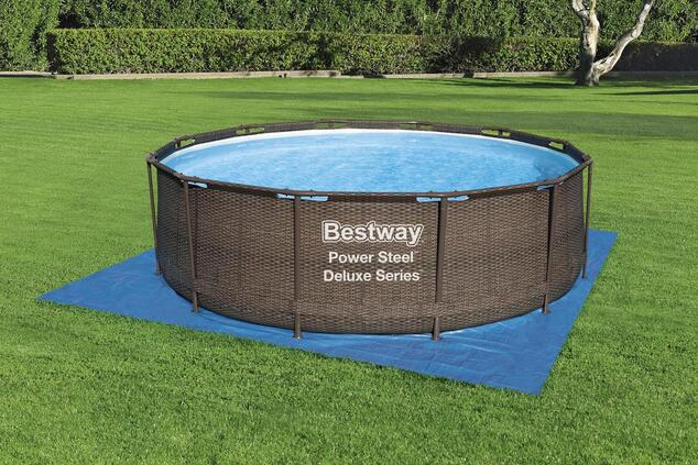 Bestway 58002 Štvorcová podložka Flowclear™ 396 x 396 cm pre nadzemné bazény do O 366 cm