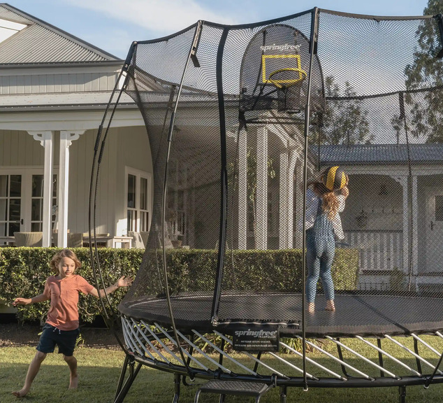Springfree Trampoline® Meduim Round (R79) Trampolína s ochrannou sieťou, 300 × 300 cm