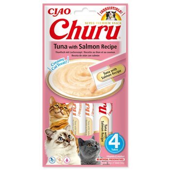 Pochúťka Churu tuniak s lososom 4x14g