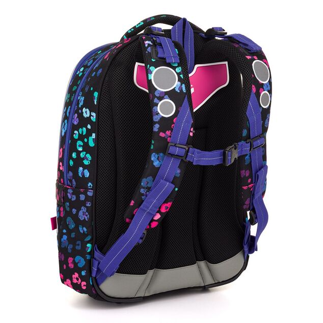 Zaino scolastico con leopardo neon Topgal LORI 25074