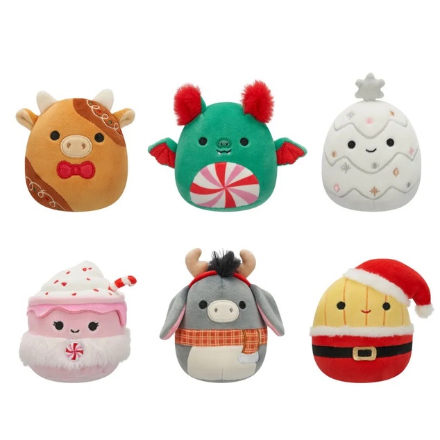 Squishmallows Mystery vianočná kapsula, 10 cm