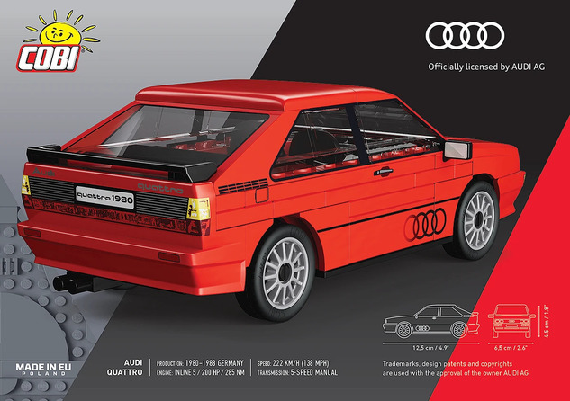 Cobi Audi Quattro (1980), 1:35, 88 k
