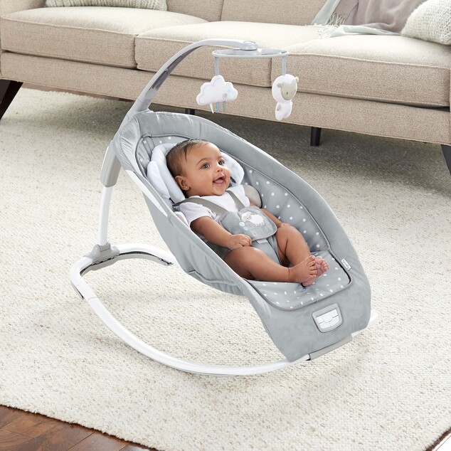 Altalena vibrante con melodia Cuddle Lamb 0m + fino a 18kg, 2019
