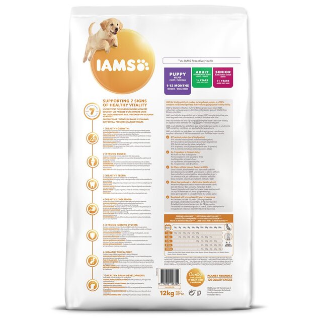IAMS Dog Puppy Large Chicken 12kg