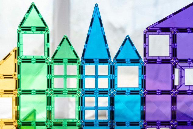 CONNETIX® Rainbow Mega Pack magnetisches Baukasten-Set 212 Stk.
