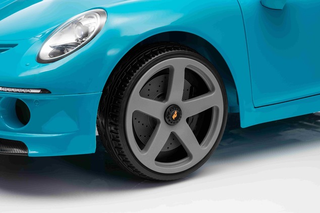 Elektrické autíčko RUF GT 12V, modré, Otváracie dvere, 2.4 GHz diaľkové ovládanie, LED sve