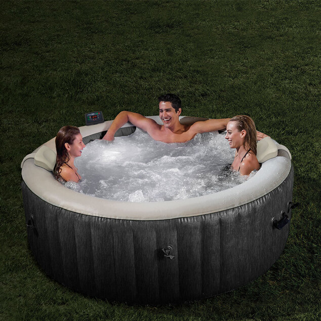 Intex 28440NP Nafukovacia vírivka PureSpa™ Greywood Bubble Deluxe (pre 4 osoby) S2