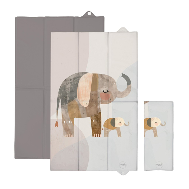 Ceba Wickelauflage Reise (80x50) Basic Elephant Family