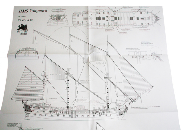 VICTORY MODELS HMS Vanguard 1798 1:72 kit