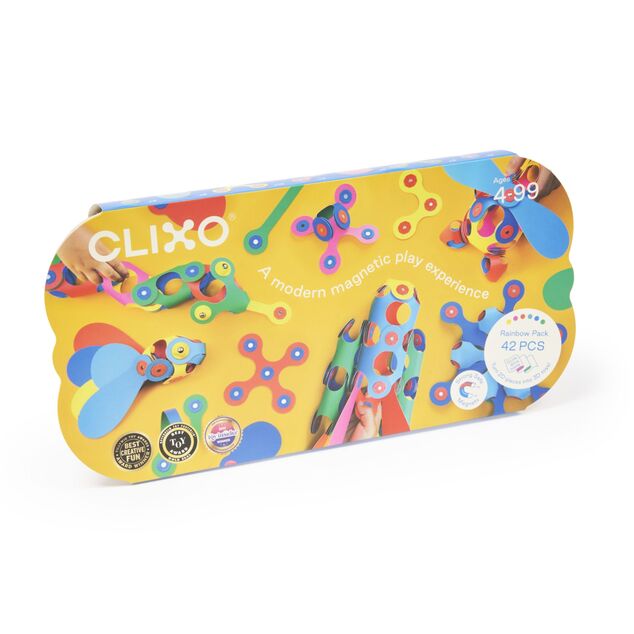 CLIXO Rainbow - magnetická stavebnica 42 kusov