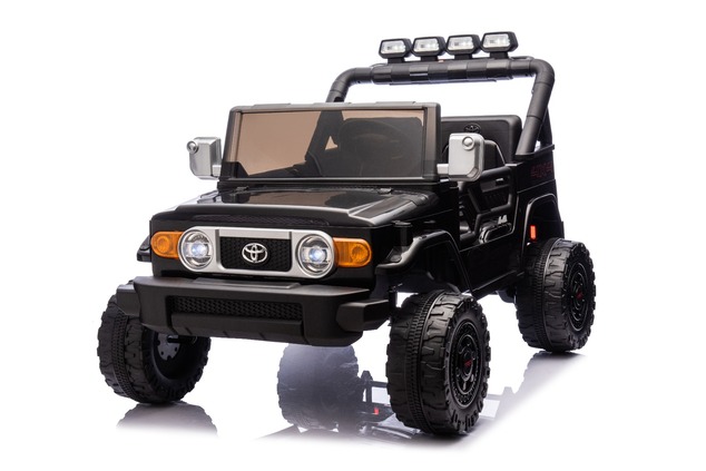 Elektrické autíčko Toyota FJ Cruiser XXL s pohonom 4x4, licencované (Dvojmiestne), čierne,