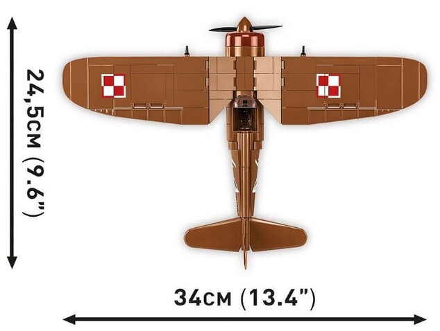 Cobi 5742 II WW PZL P.11c, 1:32, 320 k, 1 f