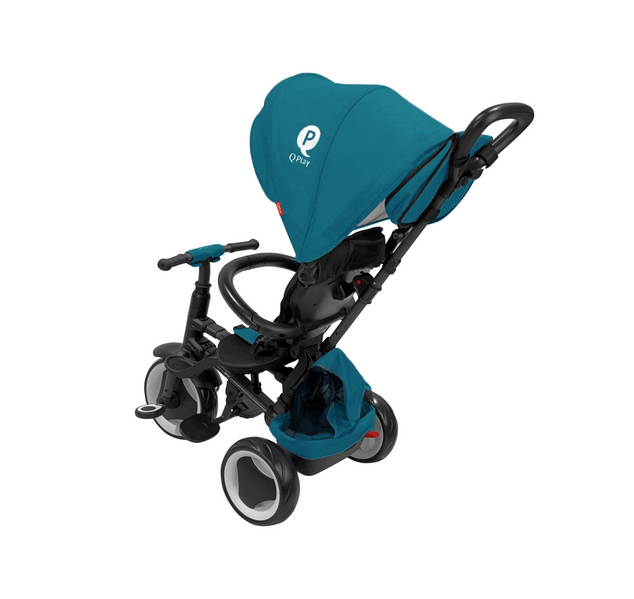 QPLAY Dreirad Rito eva plus Grün-Blau 10-72 Monate