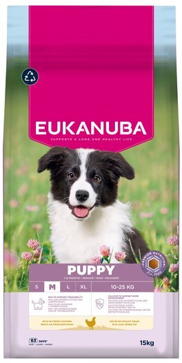 Krmivo EUKANUBA Puppy Medium rich in fresh chicken 15 kg