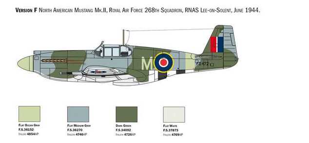 Model Kit letadlo 1423 - P-51A Mustang (1:72)