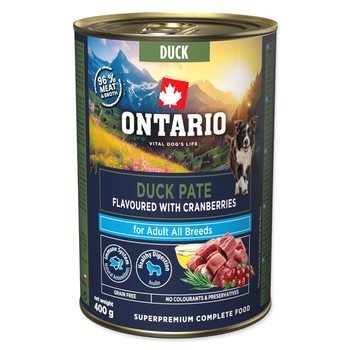 Conserve Ontario Adult pâté de canard saveur canneberges 400g