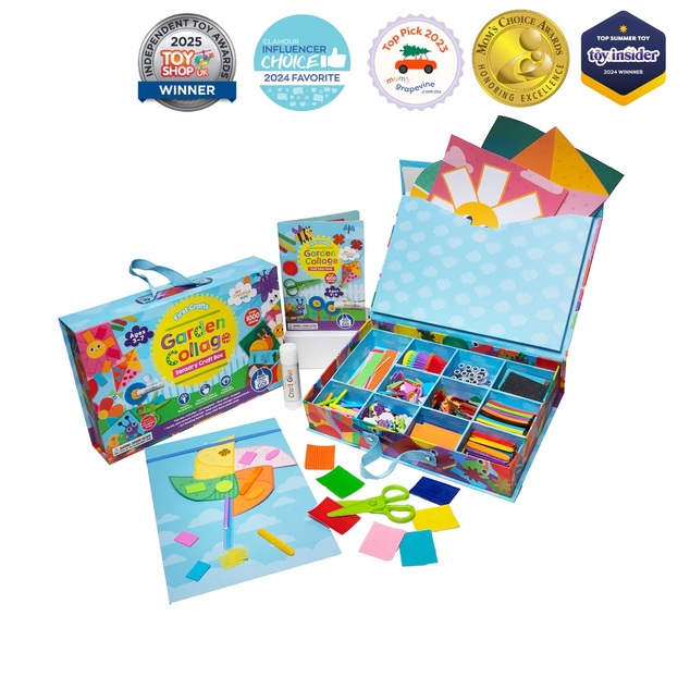MY CREATIVE BOX® Kreatívna kolážová senzorická sada Záhrada