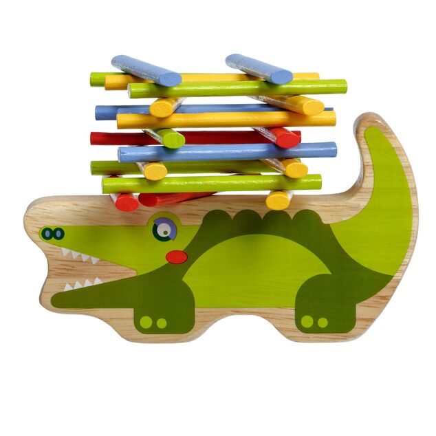Lucy &amp; Leo 191 Krokodil - Holz-Balancespiel 41 Teile