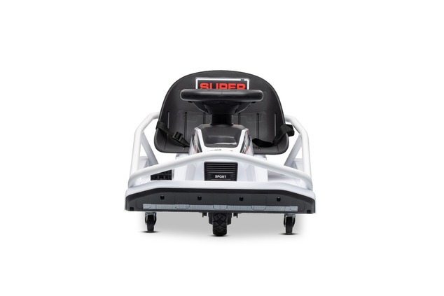 Beneo Motors Go-Kart da drift 24V, bianca, 300W Motore Brushless, Batteria al litio, Dr