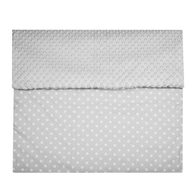 Detská deka z Minky s výplňou New Baby sivá 80x102 cm