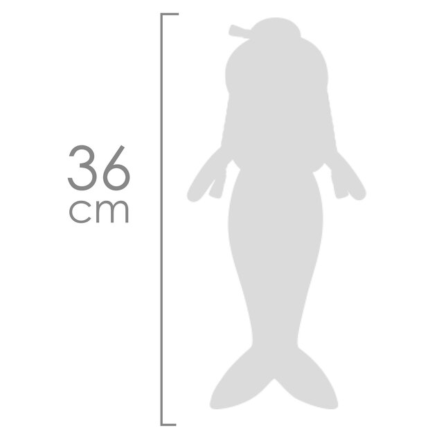 DeCuevas 20041 Plüschpuppe 2in1 OCEAN FANTASY - 36 cm mit Wiege