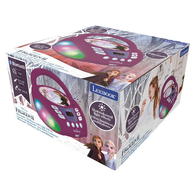 Lexibook Leuchtender Bluetooth CD-Player Die Eiskönigin