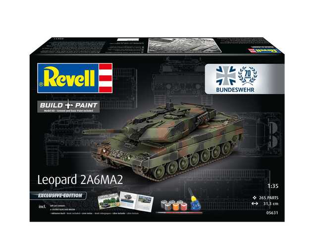 Gift-Set tank 05631 - 70 Years Bundeswehr: Leopard 2 A6A2 (Exclusive Edition) (1:35)