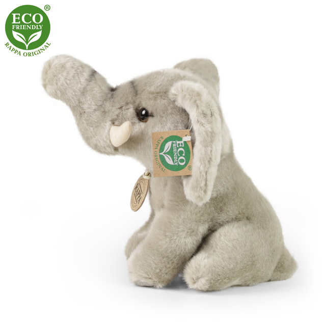 Plyšový slon sediaci 18 cm ECO-FRIENDLY