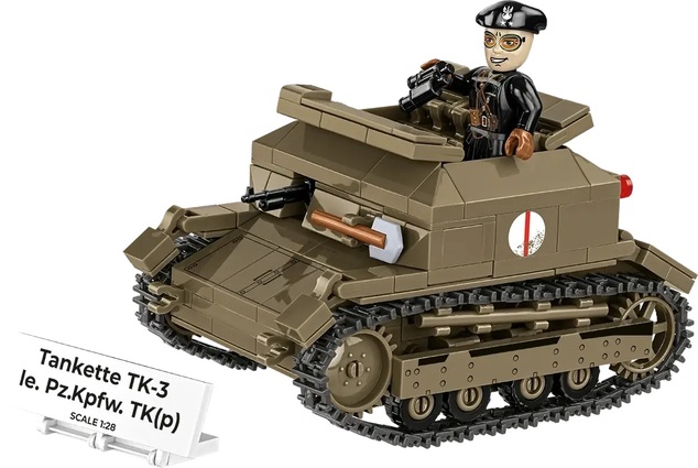 Cobi II WW Tankette TK-3 / le. PzKpfw TK(p), 1:28, 318 k, 1 f