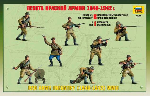 Modellbausatz Figuren 3526 - Rote Armee Infanterie (1940-42) (1:35)
