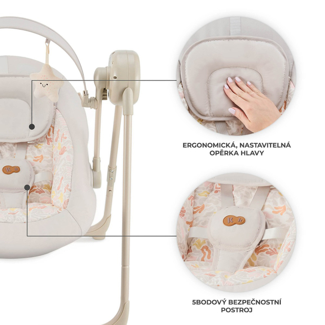 Kinderkraft Leagăn Swingee Bej
