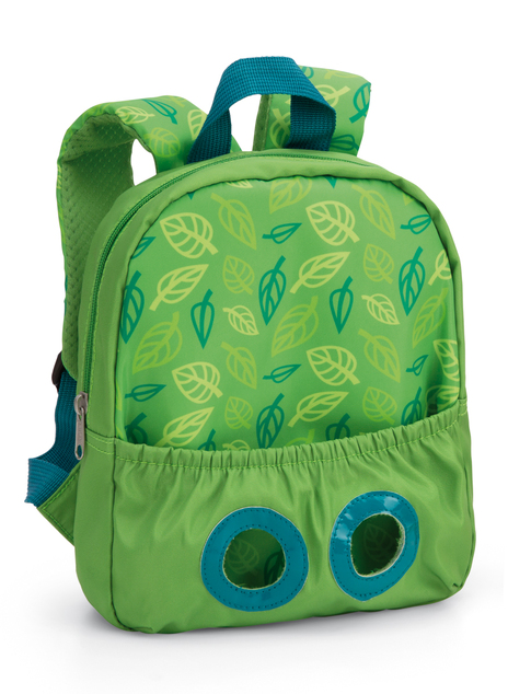 NICI Rucksack 21x26cm mit Plüschtier Hase 25cm, grün