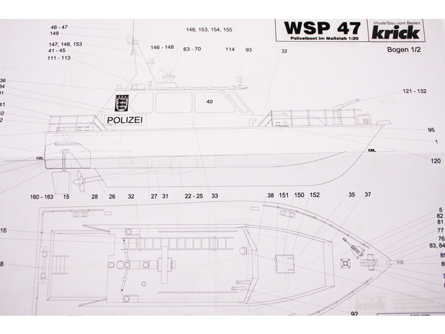 Krick barca della polizia WSP47 kit